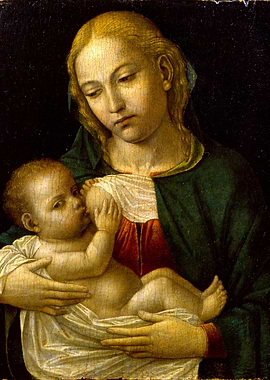 Madonna and Child Renaissance Painting