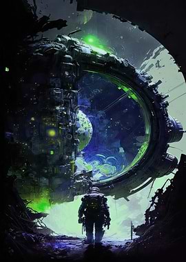 Astronaut and Sci-Fi Portal