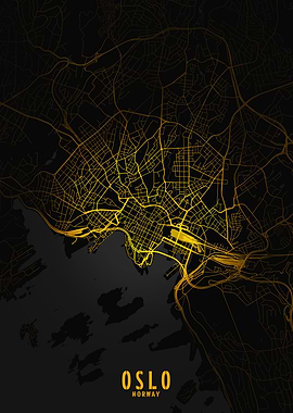 Oslo Golden City Map