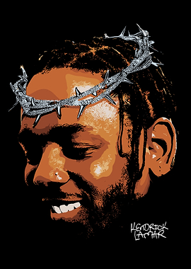 Kendrick Lamar Crown of Thorns Portrait
