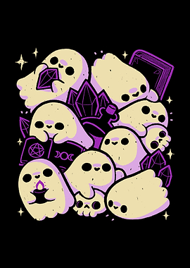Spooky Cute Ghosts and Witchcraft