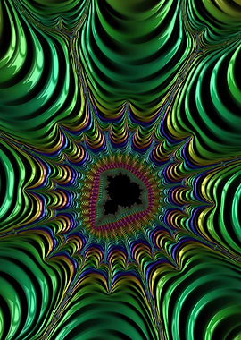 Green Fractal Abstract