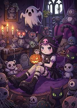 Kuromi Halloween Plushies Ghost