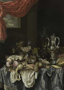 Still Life with Silverware and Fruit