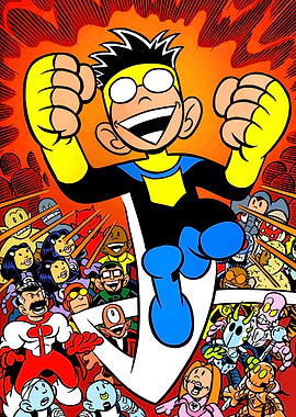Invincible Comic Book Character Illustration
