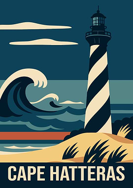 Cape Hatteras Travel Poster