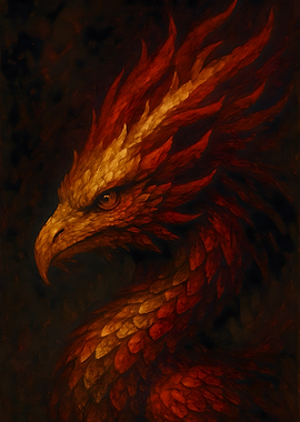 Fiery Phoenix Portrait