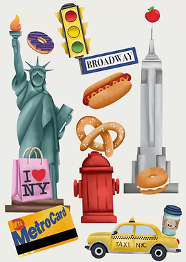 New York City Icons Collage