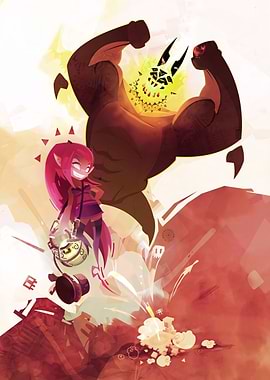 Dofus: Girl and Monster Poster
