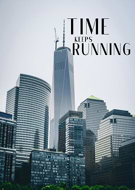 Time Keeps Running New York Cityscape