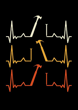 Hammer Heartbeat Retro Design