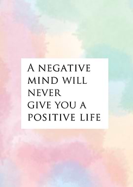 Inspirational Quote on Watercolor Background