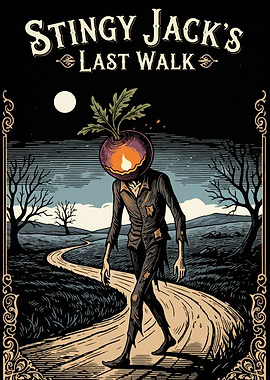 Stingy Jack's Last Walk Illustration