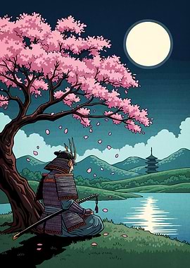 Samurai Cherry Blossom Tree