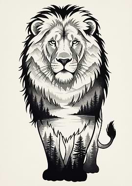 Lion Landscape Animal