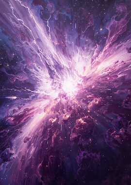 Purple Cosmic Explosion