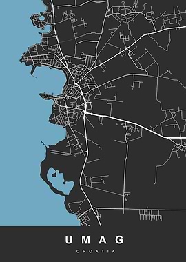 Umag, Croatia City Map