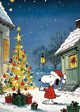 Snoopy Christmas Scene