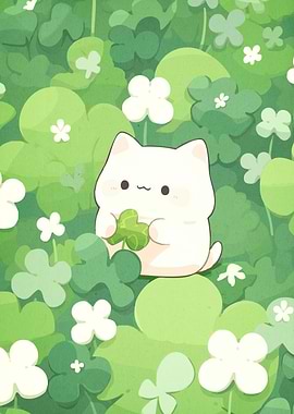 Cute Cat Clover