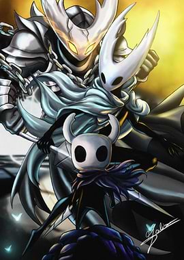 Hollow Knight The Knights digital art