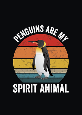 Penguins are my spirit animal retro Seabird