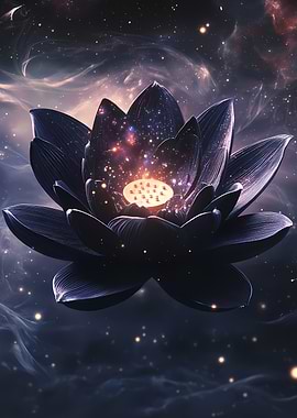Cosmic Lotus Flower
