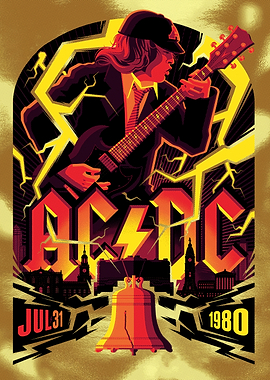 AC/DC Music Rock Poster