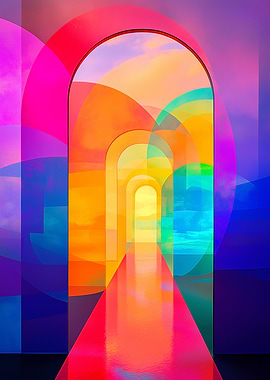 Abstract doors leading to other dimensions