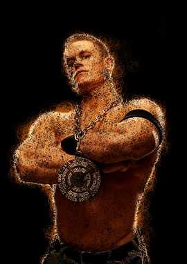 John Cena Portrait with Chain