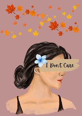 I Don't Care Woman Portrait