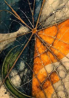 Abstract Porcelain #125 - Abstract Geometric Watercolor