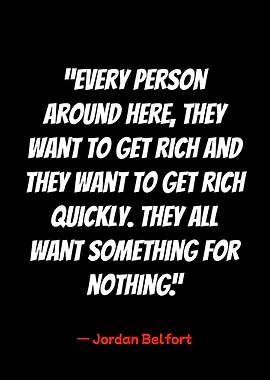 jordan belfort quote on black background