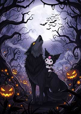 Kuromi wolf Halloween night