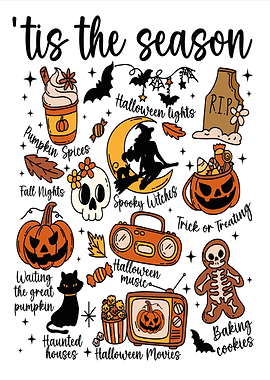 Halloween Season Fall Doodle Art