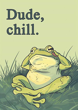Frog 'Dude, Chill'