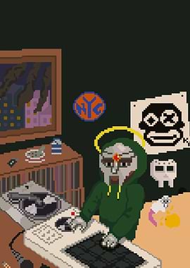 MF DOOM Pixel Art Studio Session