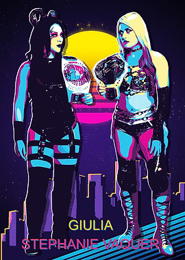 Giulia and Stephanie Vaquer Retro Art