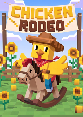 Chicken Rodeo Pixel Art