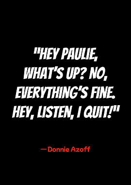 donnie azoff quote on black