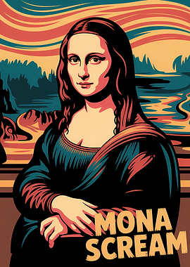 Mona Scream Pop Art