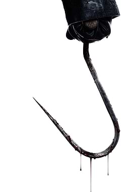 Bloody Hook Held by Gloved Hand
