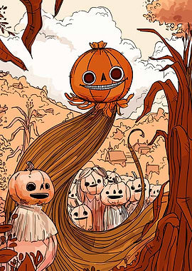 Over the Garden Wall Pumpkin People