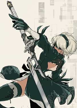 2B Nier Automata Sword Pose