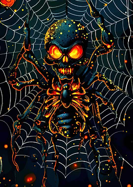 Skull Spider Halloween