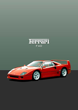 Ferrari F40 Red Car