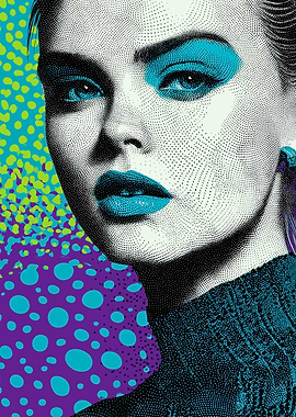Cara Delevingne Pop Art