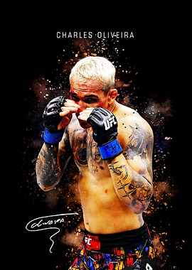 Charles Oliveira UFC Fighter Portrait