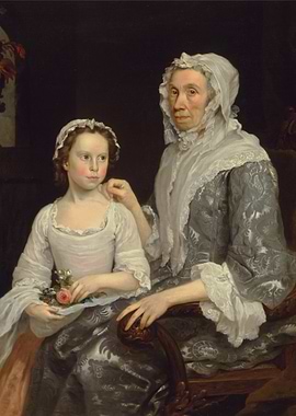 Portrait of a Girl and Grandmother