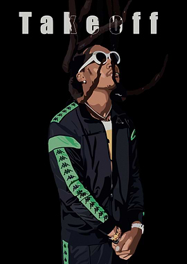 Takeoff Portrait Illustration