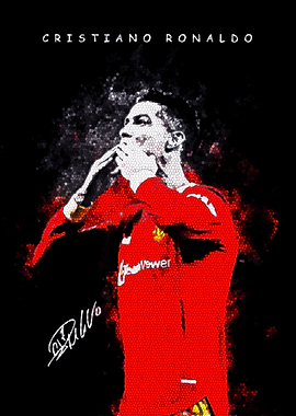 Cristiano Ronaldo mosaic portrait